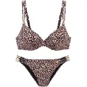 LASCANA Bügel-Bikini wattiert Bikini Set in braun, Größe 42 / B