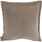 Hock Dekokissen H.O.C.K. "Bizantina", grau (taupe, unifarben), B:50cm H:10cm L:50cm, Polyacryl, Dekokissen_Sitzkissen_Kissenhüllen, Dekokissen, Kissenhülle mit Füllung, 1 Stück, mit umlaufender Biese