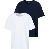 BOSS für Herren. 50475287 2er-Pack Comfor-T-Shirts weiß, marineblau (5XL), Lässig, Baumwolle, Kurzarm