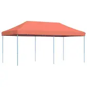 Syfax Partyzelt 292 x 580 x 315 cm Terrakotta Oxford-Stoff