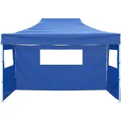 vidaXL Party-Zelt 280 x 410 x 315 cm Blau Oxford-Stoff