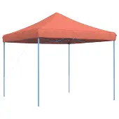 Syfax Party-Zelt 292 x 292 x 315 cm Terrakotta Oxford-Stoff