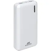 Rivacase VA2572, 20000 mAh, Lithium Polymer (LiPo), Quick Charge 3.0, 3,7 V, 20 W, Weiß