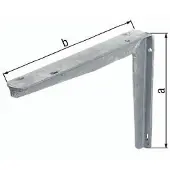 Alberts Gustav Konsole 200x250mm Stahl roh feuerverzinkt aus T-Profil - 800703