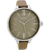 Oozoo Damen Armbanduhr beige Analog C9543 Timepieces Lederarmband D2UOC9543