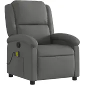 Syfax Massagesessel Dunkelgrau Stoff