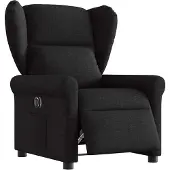 Syfax Relaxsessel Elektrisch Schwarz Stoff