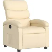 Syfax Relaxsessel, cremefarbener Stoff