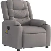 Syfax Massagesessel Elektrisch Taupe Stoff