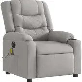 Syfax Massagesessel Elektrisch Wolkengrau Stoff