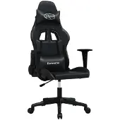 Syfax Gaming-Stuhl mit Massagefunktion Schwarz Kunstleder