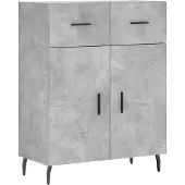 Syfax Sideboard Betongrau 69,5x34x90 cm Holzwerkstoff