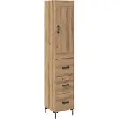 Syfax Highboard Artisan-Eiche 34,5 x 34 x 180 cm Holzwerkstoff