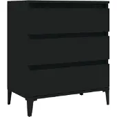 Syfax Sideboard Schwarz 60x35x70 cm Holzwerkstoff