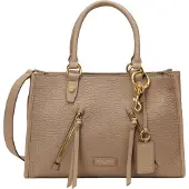 Marc O'Polo Leder Handtasche Umhängetasche Phili Shopper Earthy Taupe beige