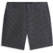 Tommy Hilfiger Shorts "DOVER AOP Essential TWILL", Herren, Gr. 34, N-Gr, schwarz-weiß (navy allover), Web, Obermaterial: 96% Baumwolle, 4% Elasthan, gerade kniefrei, Hosen Shorts