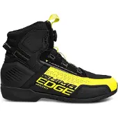 SHIMA Edge Vented Motorrad Schuhe, schwarz/gelb, 48