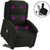 Sonstiges Massagesessel mit Aufstehhilfe Schwarz Stoff