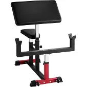 Vevor Preacher Curl Bench Adjustable Home Gym Biceps Machine Barbell Equipment