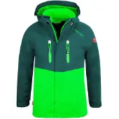 TROLLKIDS 418-308 Kinder-Regenjacke in Grün – wasserdicht