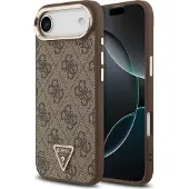 GUESS case passend für IPHONE 17 Air kompatibel mit MagSafe GUHMP17MP4GTDGMW (4G PolyurethanW/ Triangle Logo) gold brown