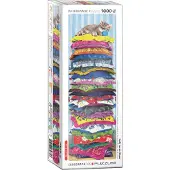 Eurographics Fluffy Kitty on Pillows Panorama (1000)