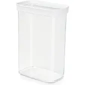 EMSA Vorratsdose "Optima", transparent, B:9,9cm H:23cm L:16cm, Kunststoff, Lebensmittelaufbewahrungsbehälter, Vorratsdose, 2,2 Liter, rechteckig, frische Dichtung, rutschfeste Stapelränder