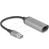 DeLOCK 81571, USB Type-A, RJ-45, 0,15 m, Anthrazit