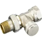 Danfoss Rücklaufverschraubung RLV 15 R 1/2, Durchgang, vernickelt, 1 Stk.