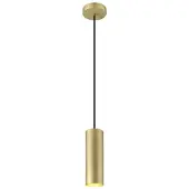 SLV Pendellampe Enola, goldfarben matt, Ø 10 cm, Metall