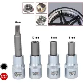 Ks Tools OZ Spezial-Alu-Felgen-Stecknuss-Satz für mehrteilige OZ-Felgen, 4-tlg - 515.0795