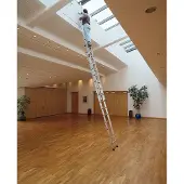 Munk Günzburger Aluminium-Schiebeleiter 2-teilig ohne Traverse 2x24 Sprossen