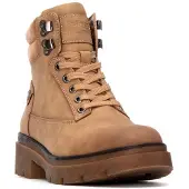 Refresh für Damen. 17318703-BEIGE Stiefelette 173187 braun (37), Wohnung, 1 bis 3 cm, Reißverschluss, Lässig, Draußen