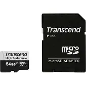 Transcend microSDXC 350V 64GB, 64 GB, MicroSDXC, Klasse 10, NAND, 95 MB/s, 45 MB/s
