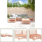 The Living Store 6-tlg. Garten-Lounge-Set Massivholz Douglasie