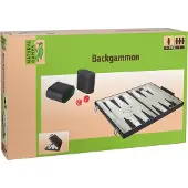 Natural games Classic Games Backgammon Kunstleder,Strategiespiel, für 2 Spieler ca. 41,7x6x25,1 cm, ab 6 Jahren