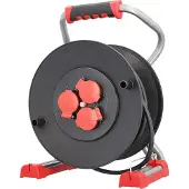 Bachmann Profi-Kabeltrommel 3xCEE7/3 H07RN-F 3G1,5mm² 25,0m CEE7/7