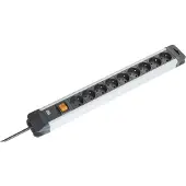 Bachmann CONNECTUS Steckdosenleiste 9x Schutzkontakt, Kunststoff, mit Schalter, 2,0m