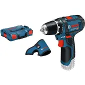 Bosch Bohrmaschine GSR 12V-15, 12 V, 30 Nm, 10 mm Auto-Lock Bohrfutter, L-Boxx Version (ohne Akku/Ladegerät)