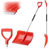 Kadax Schneeschaufel mit Aluminiumstiel 50 cm Orange