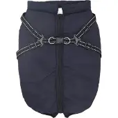 vidaXL Hundemantel Marineblau L68 Fleece und Polyester