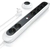 Bearware Steckdosenleiste Mehrfachsteckdose Steckerleiste 3680W, 6-fach