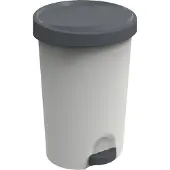 Eda Plastiques EDA Tret-Abfallbehälter Stepy 70 Liter PP grau/beton