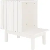 Syfax Katzenhaus Weiß 60x36x60 cm Massivholz Kiefer