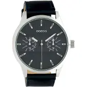 Oozoo - Herrenuhr - C10536 - Dunkelblau Silber