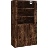 Syfax Highboard Räuchereiche Holzwerkstoff