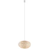Euluna Hängeleuchte RATTAN, Ø 40 cm, naturbraun, Rattan, E27
