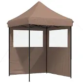 vidaXL Partyzelt 200 x 200 x 306 cm Braun Oxford-Stoff