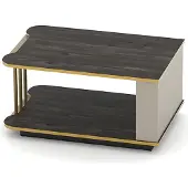 AEA Couchtisch Beistelltisch Arbeitszimmer Tisch Sofatisch mit Regal Büromöbel