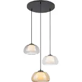 Rabalux 72276 Pendelleuchten Elowen G9 3x MAX 5 Metall Glas schwarz